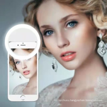New Selfie Ring Lamp Mobile Phone Clip Lens Light Round Led Bulbs Emergency Flash Lights Photography Night Selfie Photo Camera